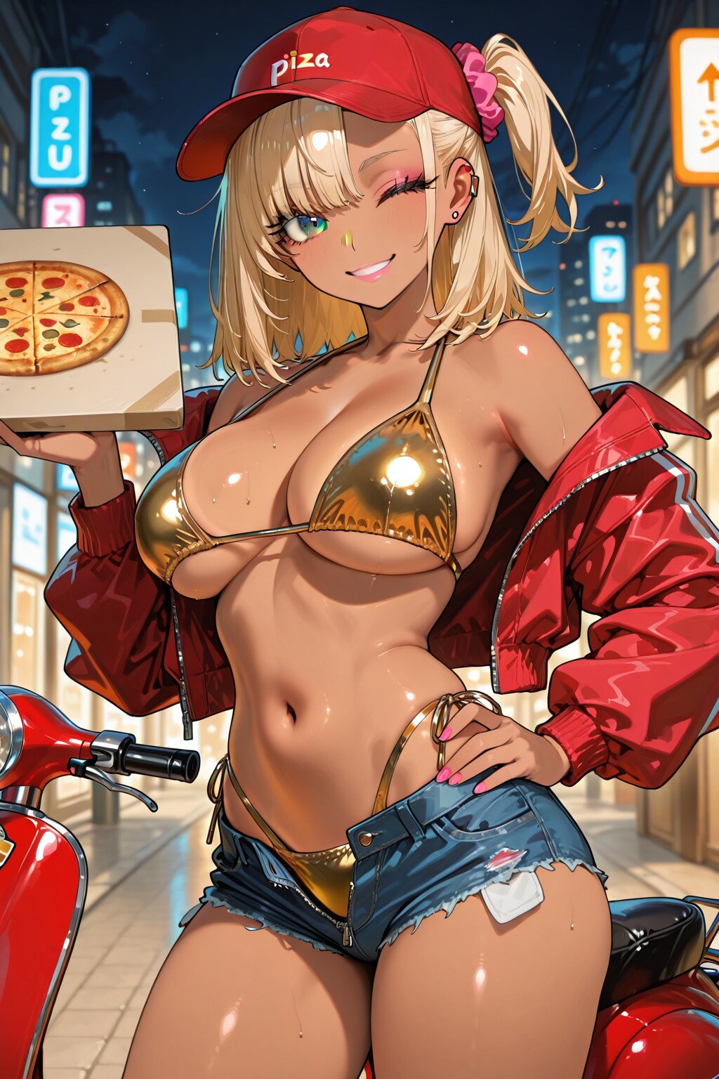 デリバリー × ギャル子ちゃん
