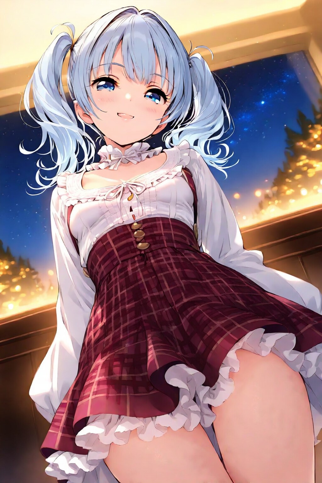 外の景色よりもこっちの方が好きなんですか？ | の人気AIイラスト・グラビア