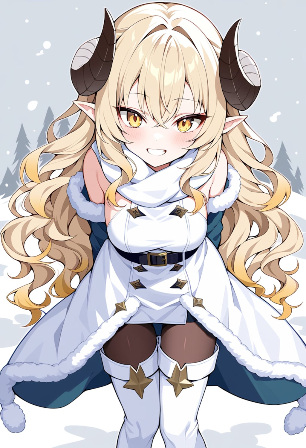 おおーなかなか積もったのう❄️🐇