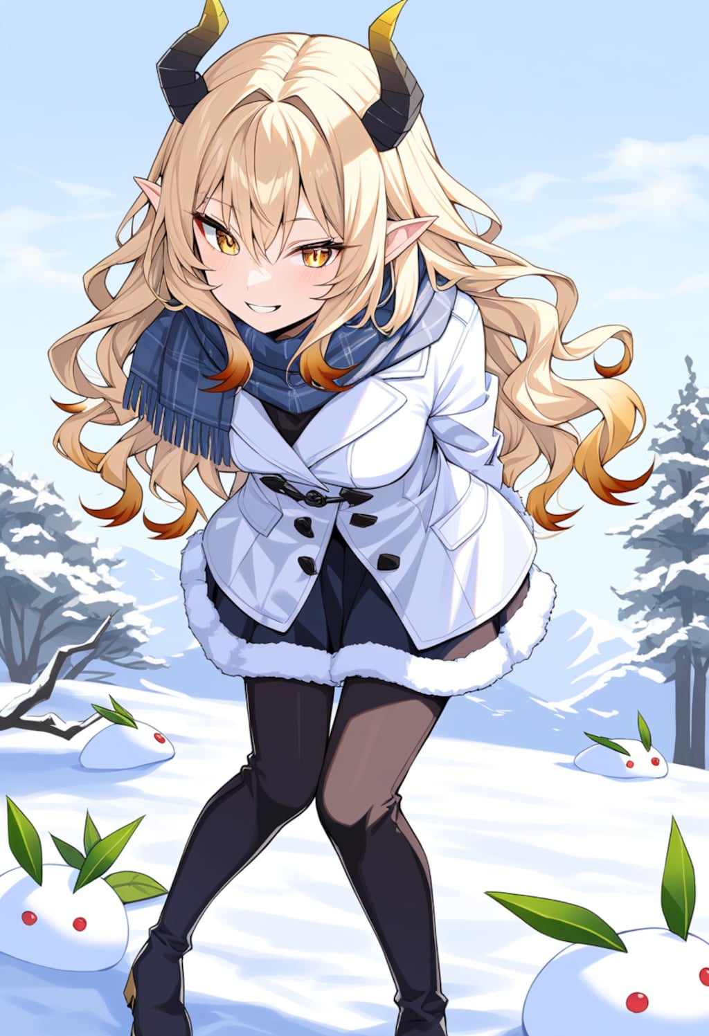 おおーなかなか積もったのう❄️🐇