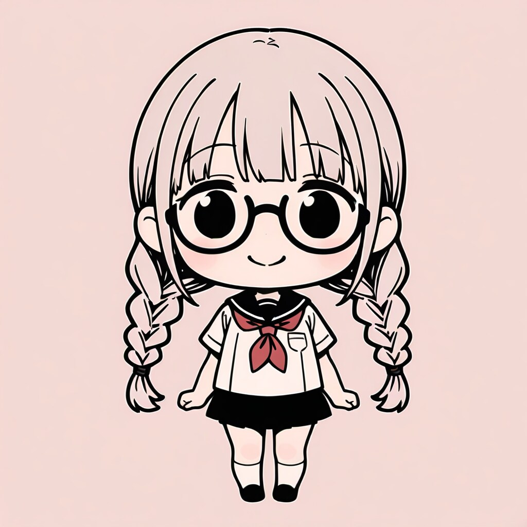三つ編み女学生 | の人気AIイラスト・グラビア
