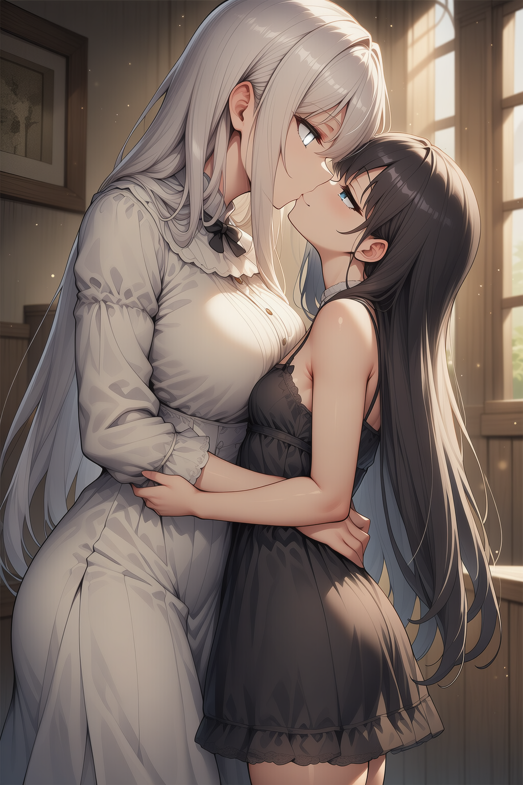 「数えきれないくらいもうキスしてるのにあなたはまだ楽しそうですね」「そういうあなたも私とのキス止めようとしないじゃない♪好きな人とのキスは何度してもいいものよ❤」