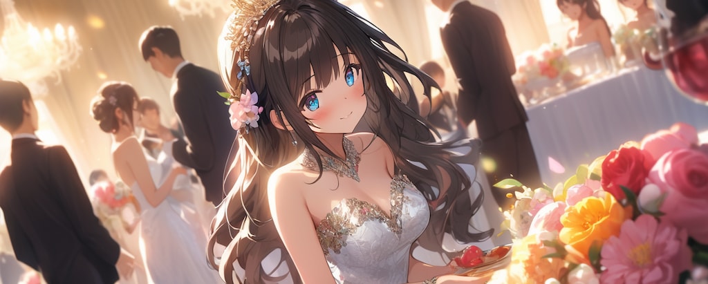 披露宴会場にて