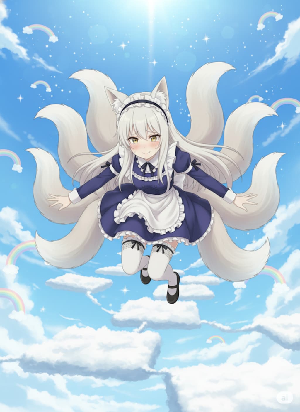 【九尾の久遠】雲の上をジャンプ！