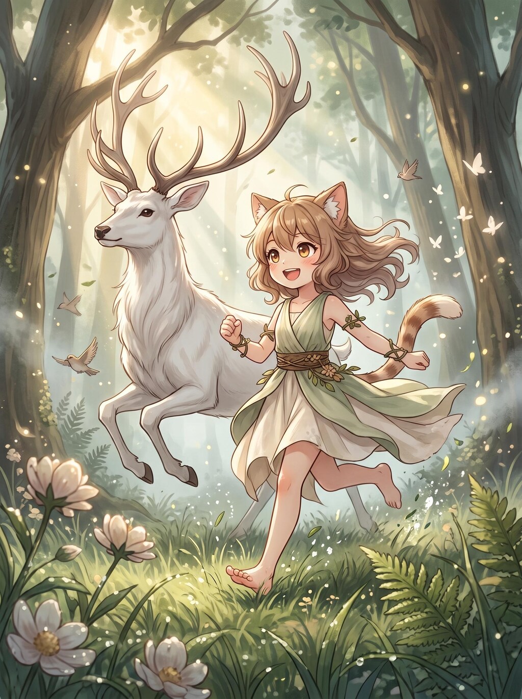 ミミと森の白いお友達