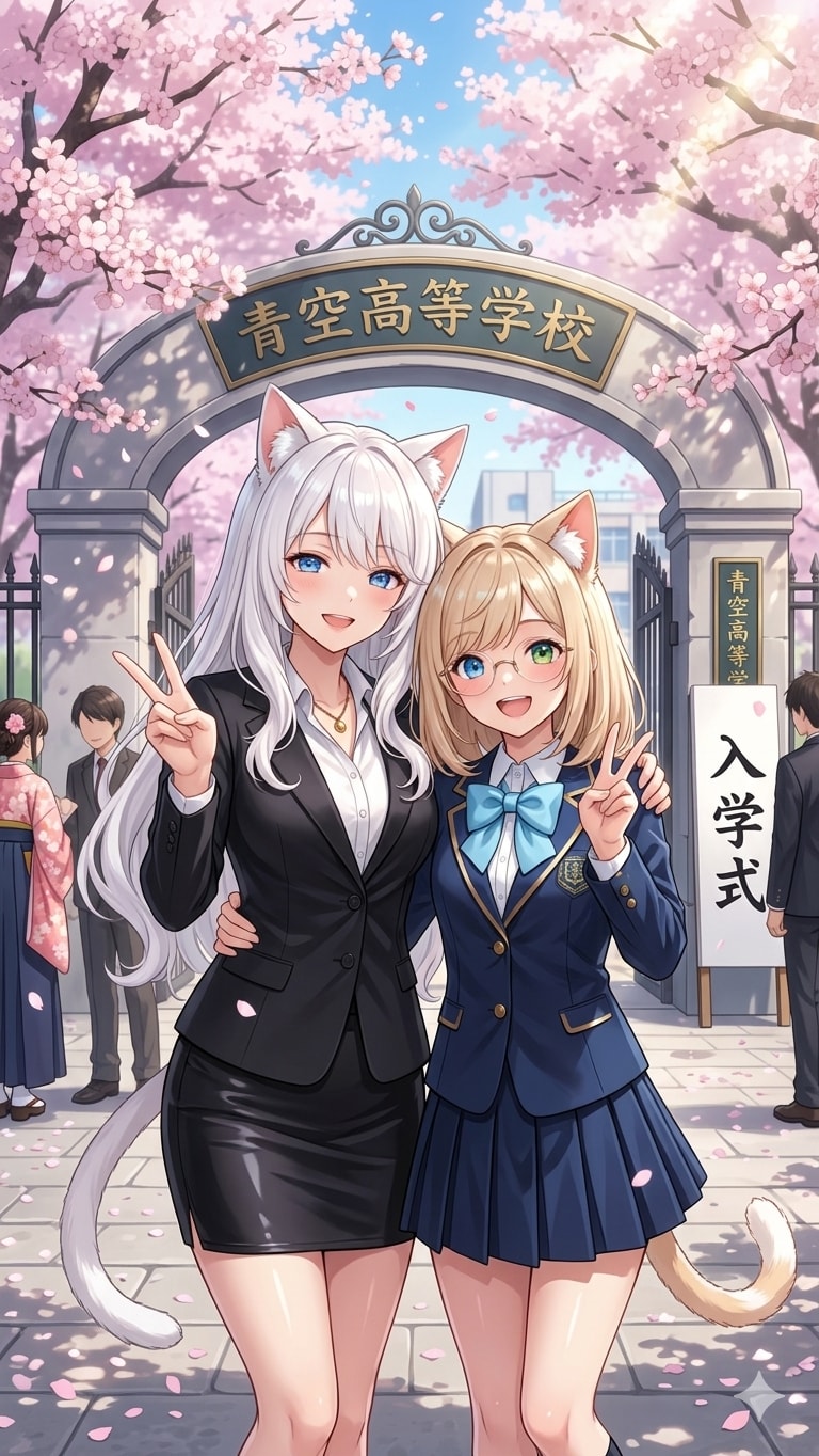 マナ入学式 | の人気AIイラスト・グラビア