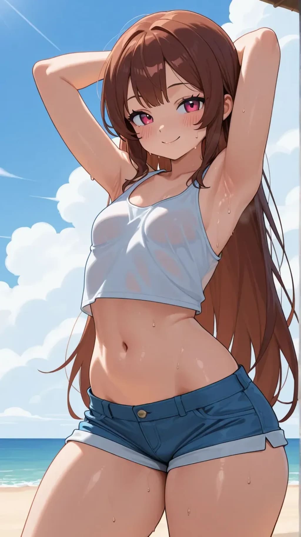 貧乳タンクトップ