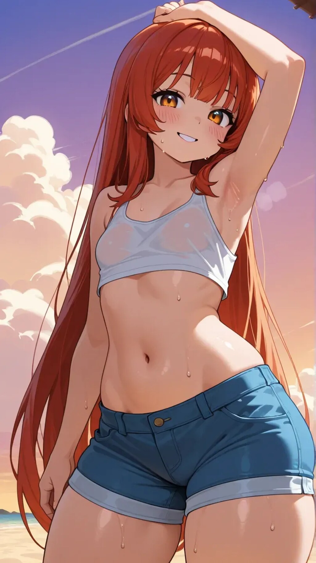貧乳タンクトップ