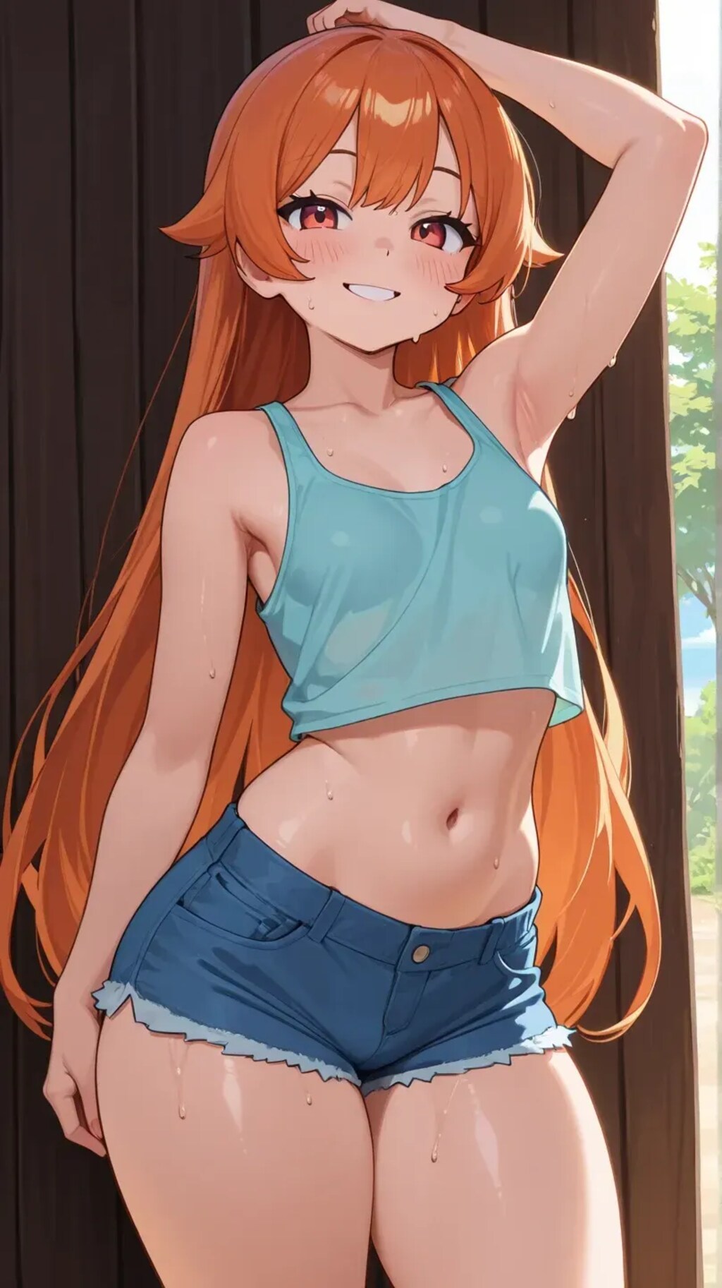 貧乳タンクトップ