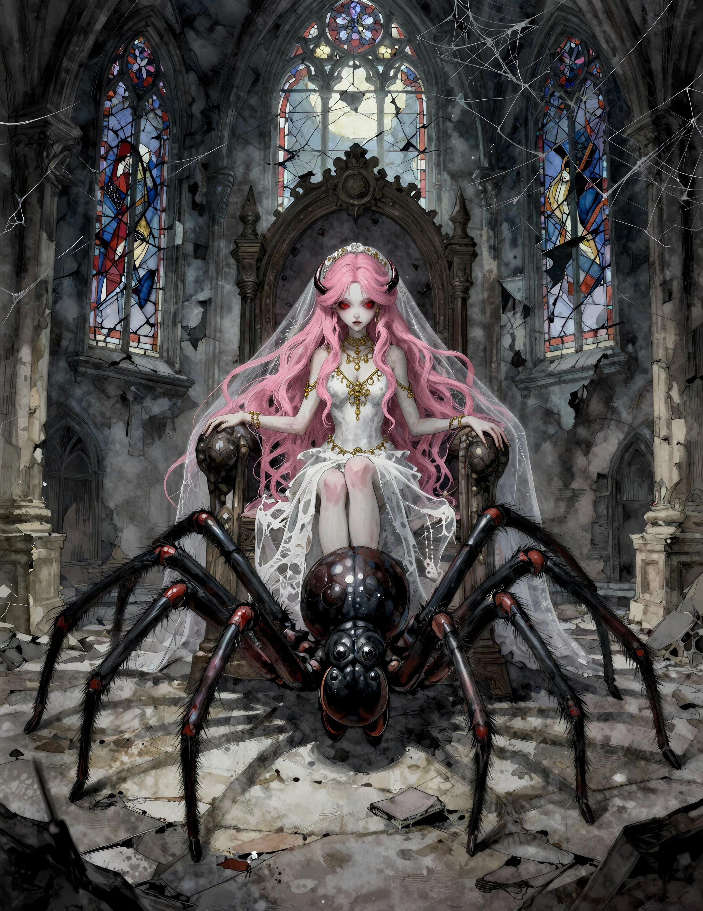 大蜘蛛城 | の人気AIイラスト・グラビア