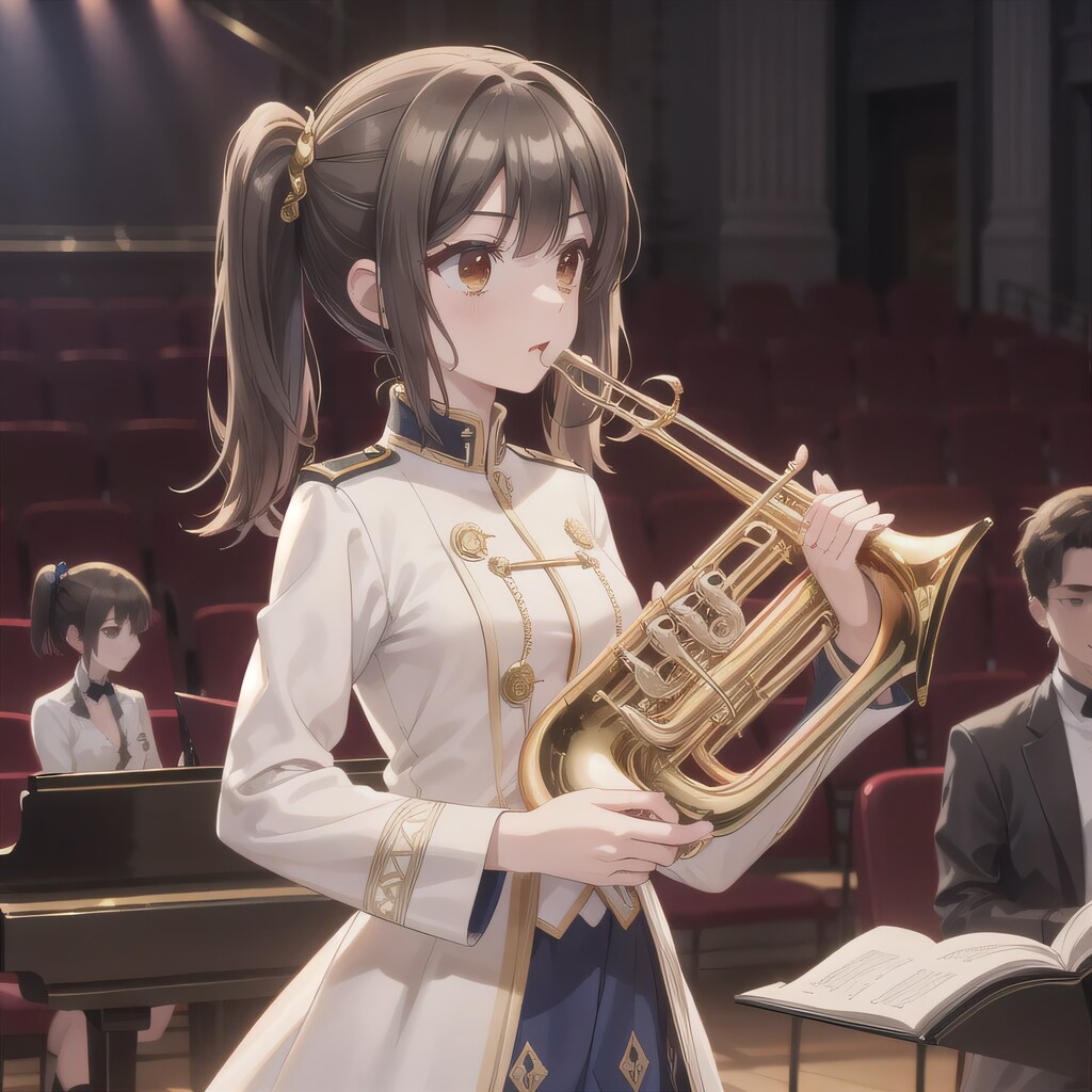 黒髪ツインテでタキシードの少女