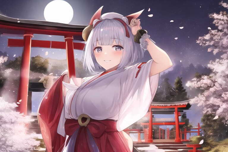 満月の銀狐
