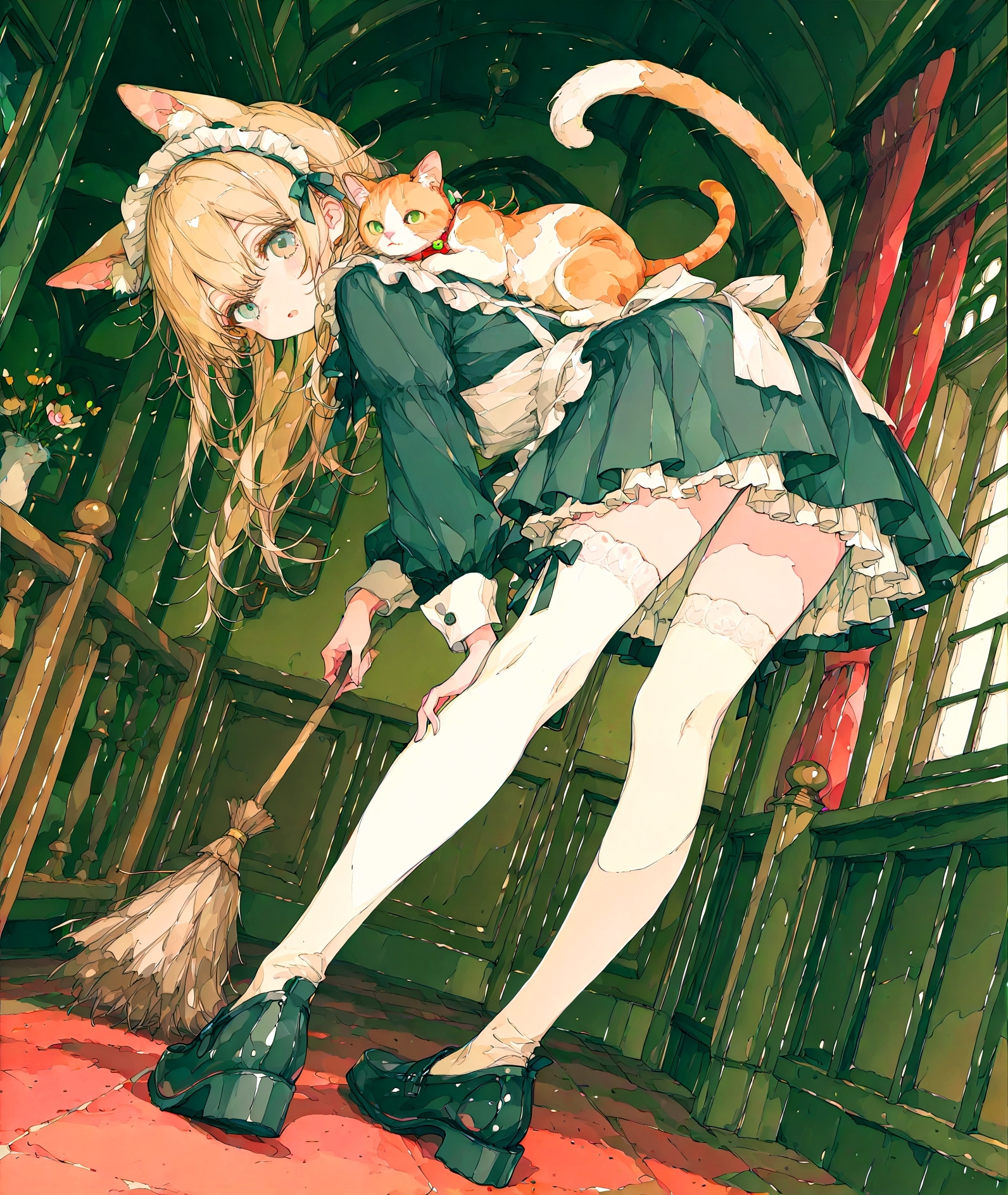 前かがみな少女 | の人気AIイラスト・グラビア