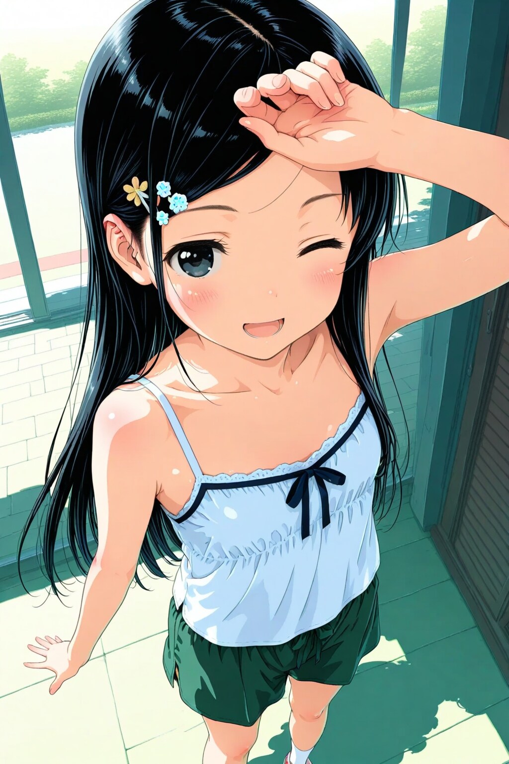 暑かった～な三女ちゃん⛄✨