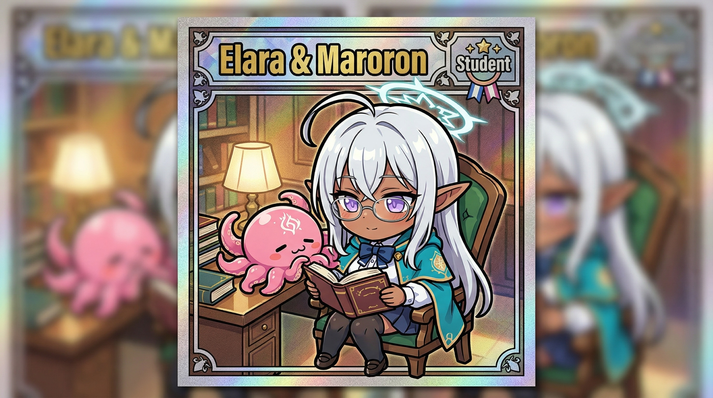 エララとマロロンのシール | の人気AIイラスト・グラビア