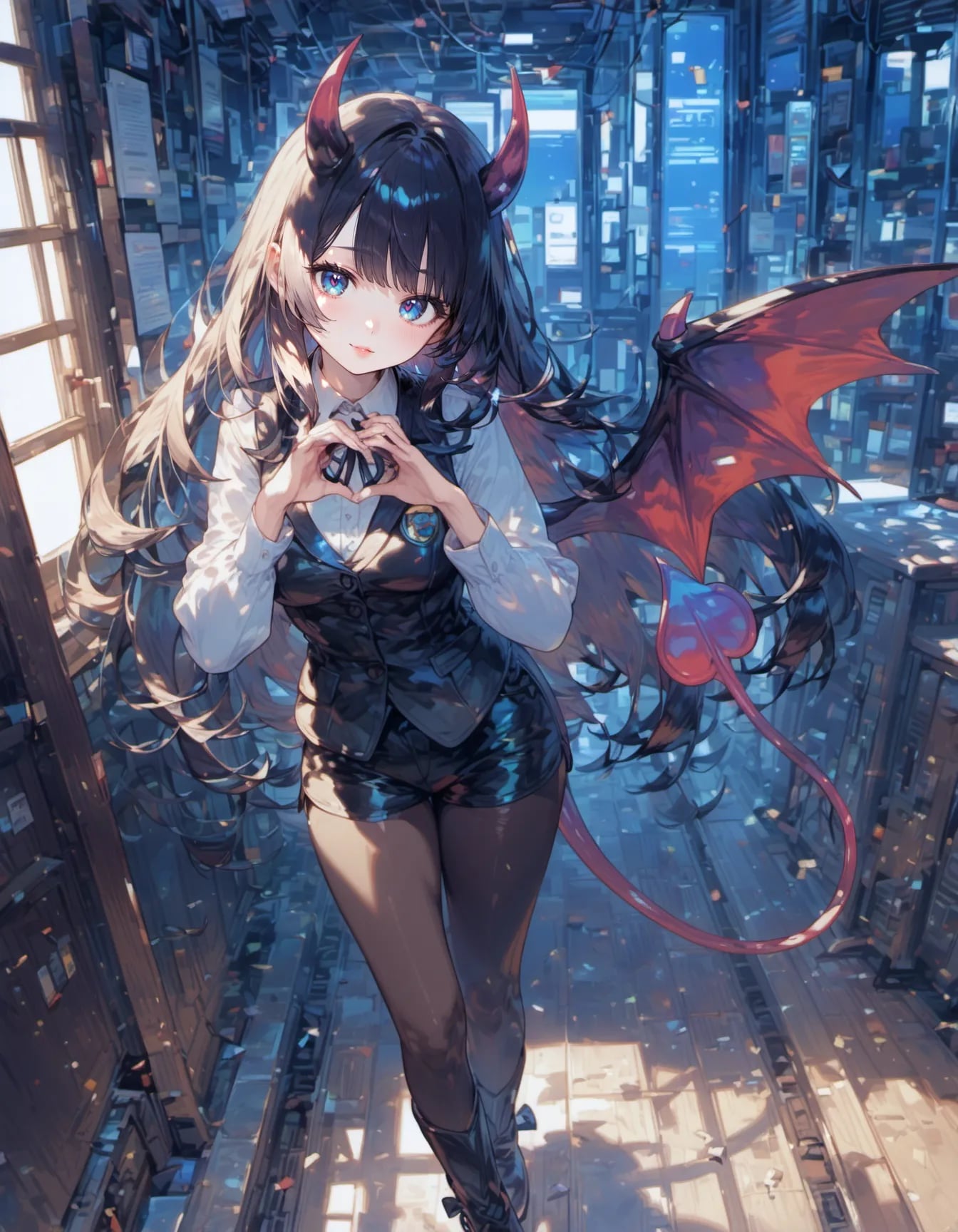 A Heart Offered in the Machine’s Silence | の人気AIイラスト・グラビア