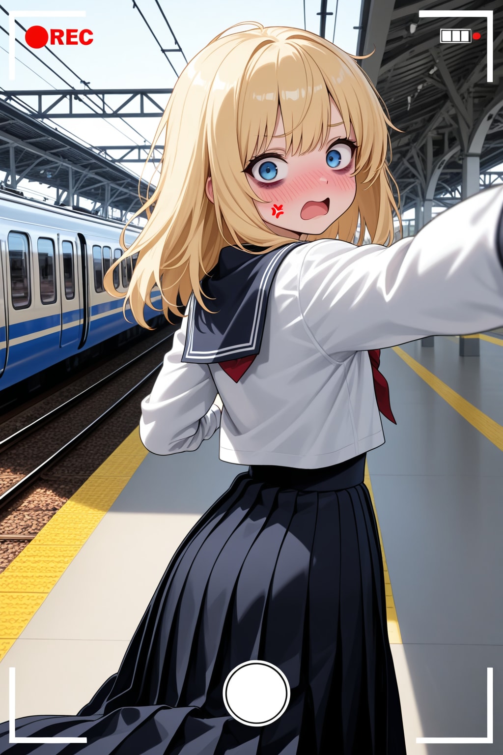 残念美人な初生成ちゃんの日常(友人のせいで今日も遅刻寸前) | の人気AIイラスト・グラビア