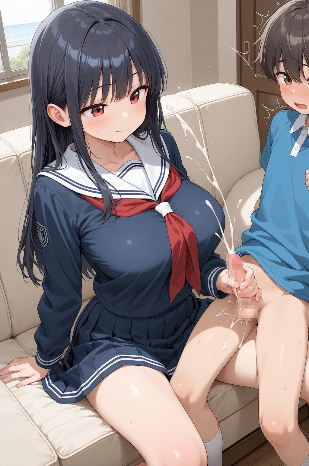 お姉ちゃん、何か白いのが出た！