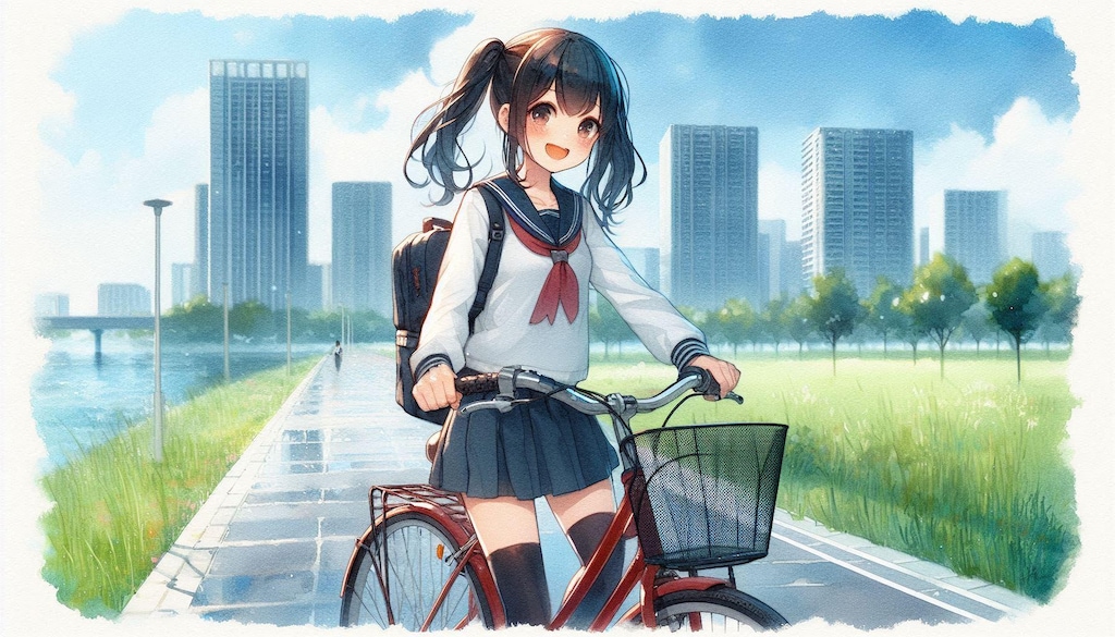 少女と自転車 5