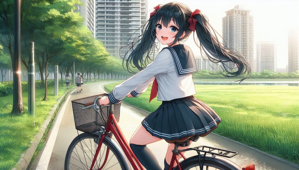 少女と自転車 5