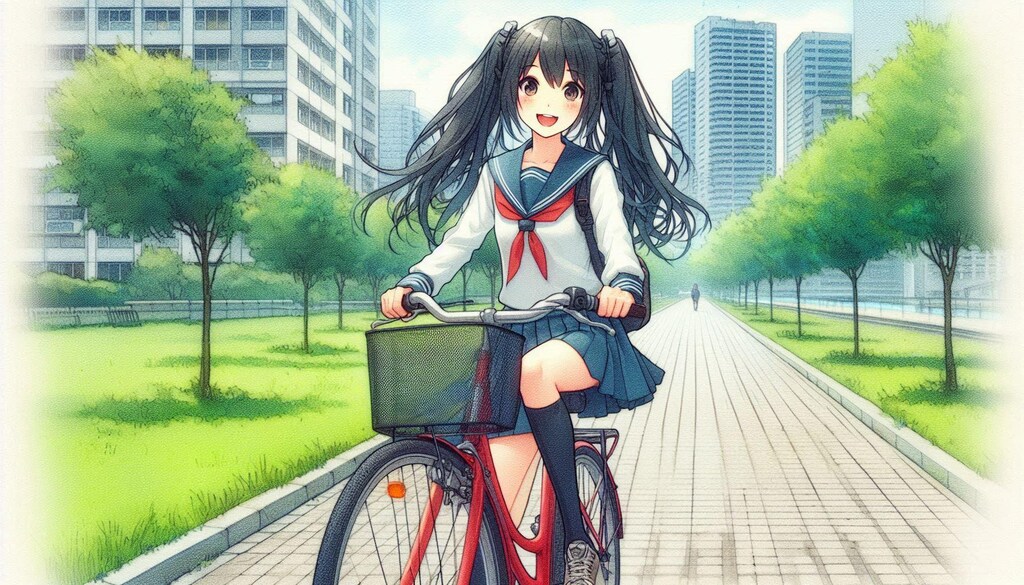 少女と自転車 5