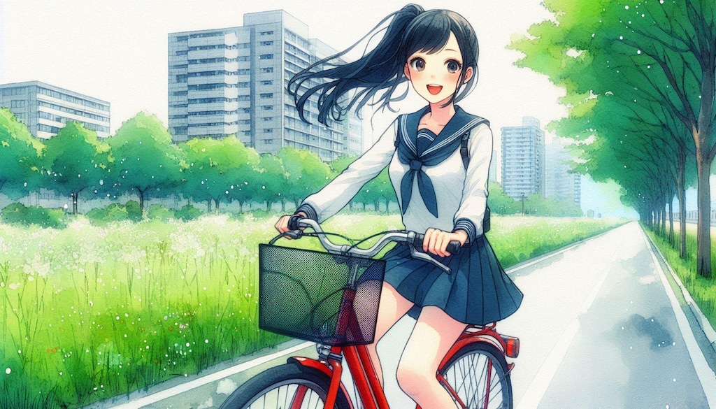 少女と自転車 5