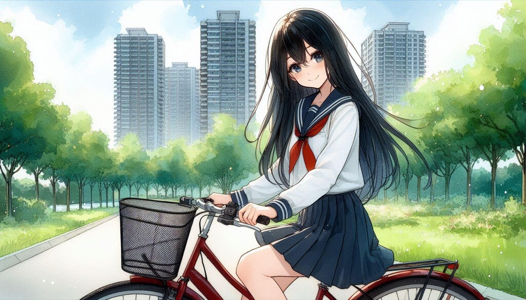 少女と自転車 5