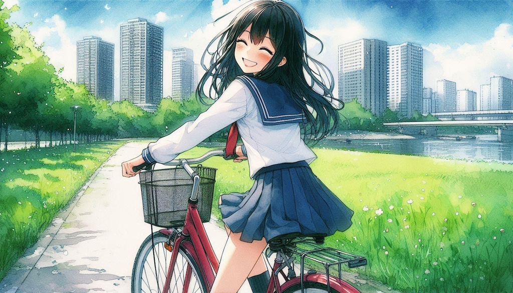 少女と自転車 5