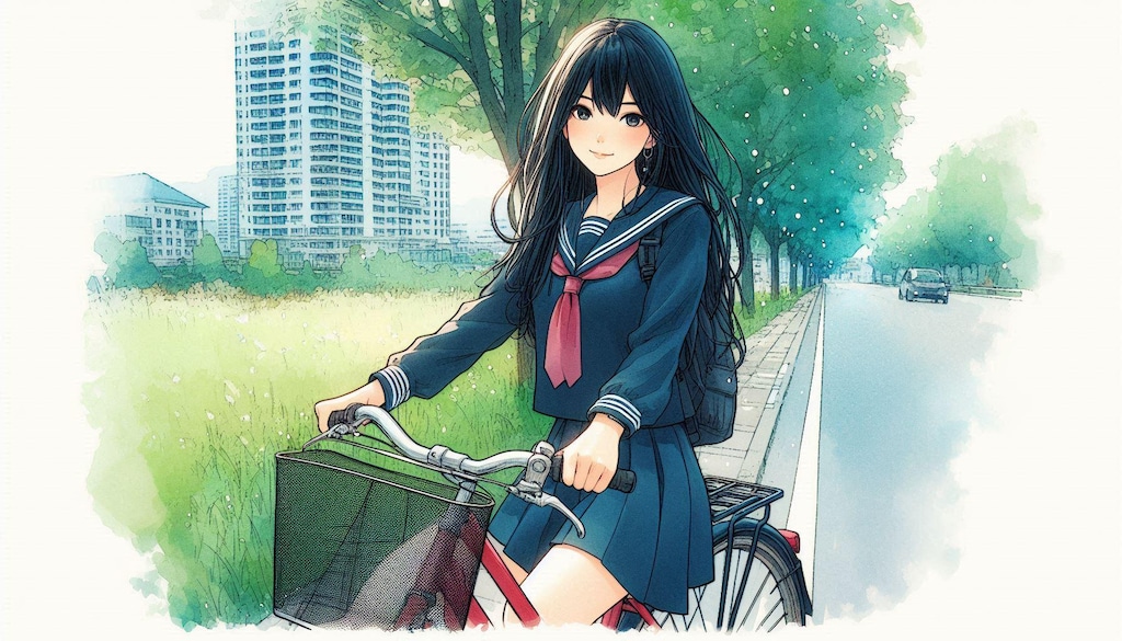 少女と自転車 5