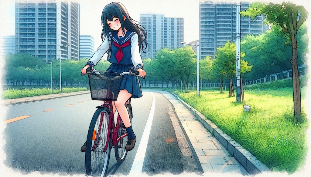 少女と自転車 5