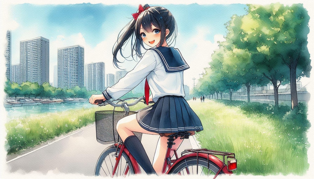 少女と自転車 5