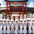 神社ハーレム挙式 4枚目