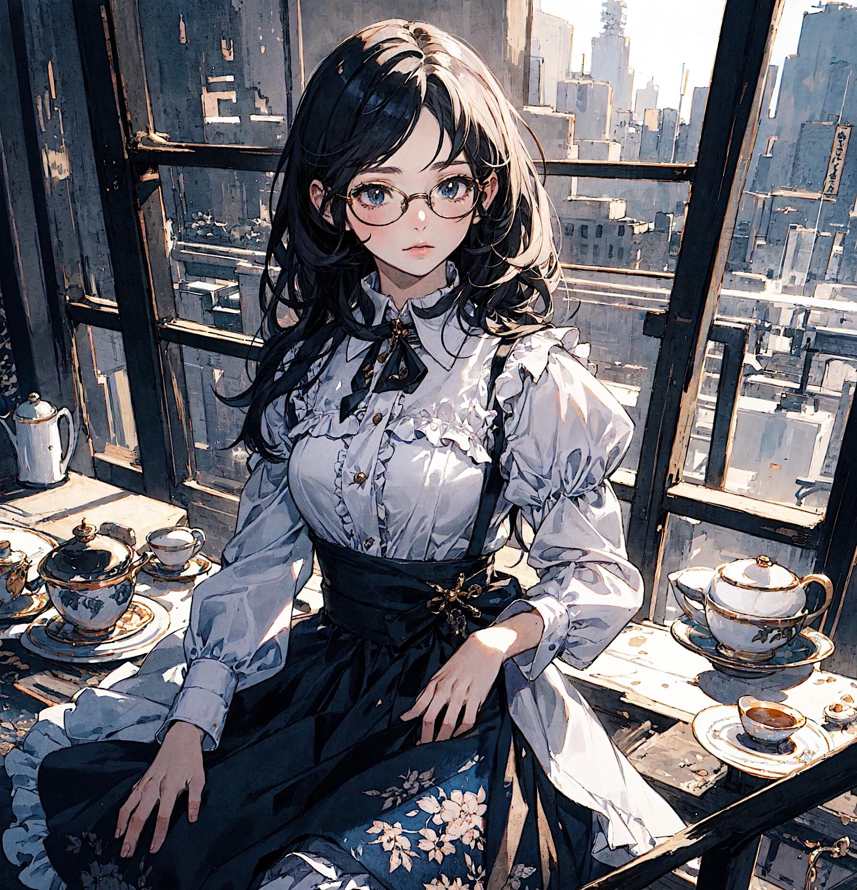 朝のメイドさん 043