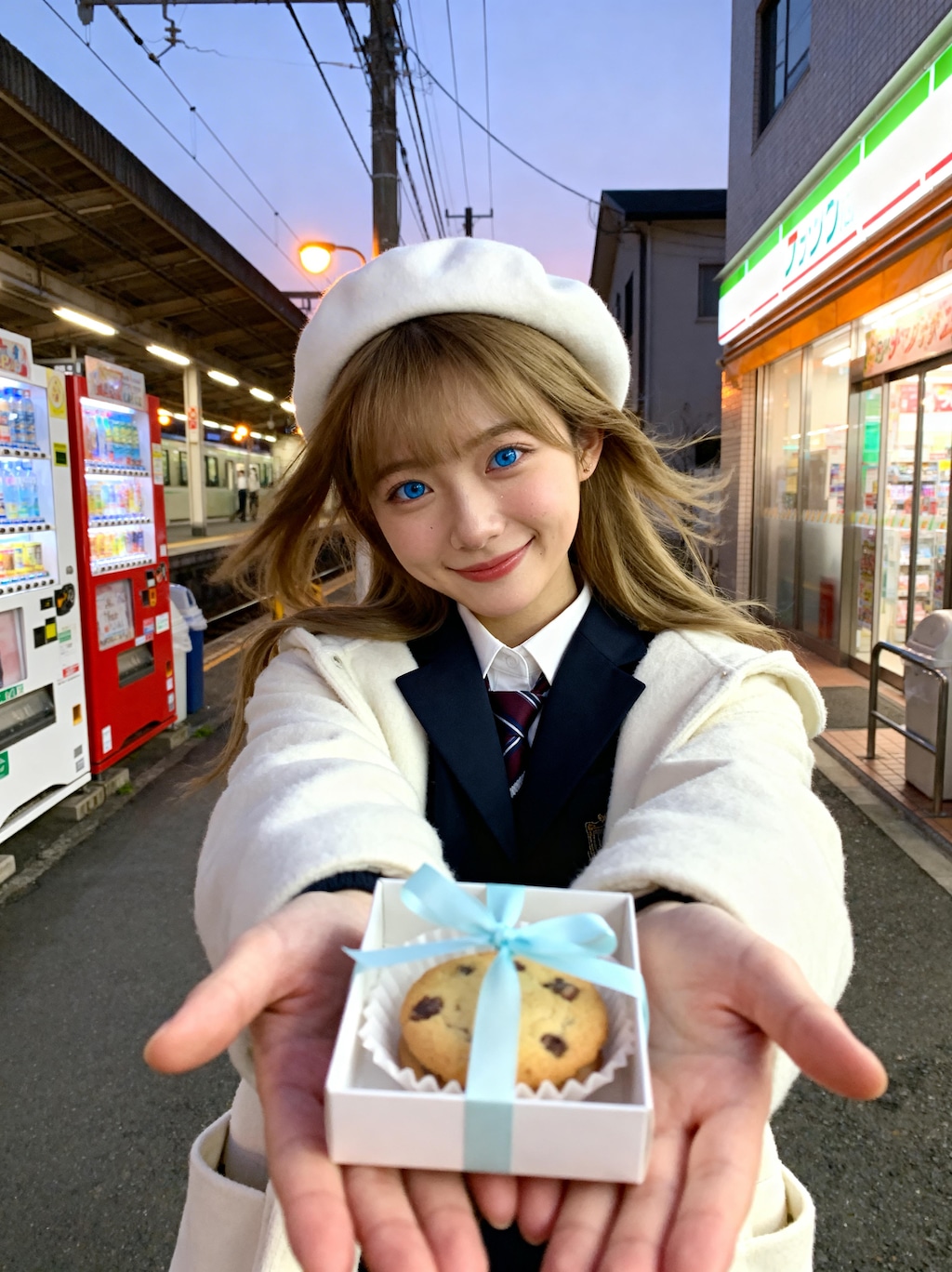 ホワイトデーのお返しに喜ぶ霜平妃