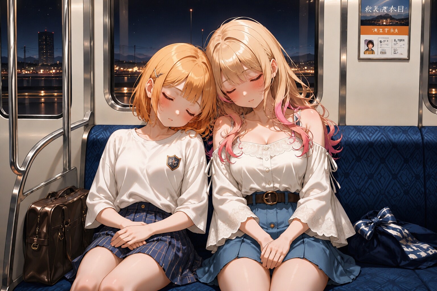 お腹いっぱいになった帰り道 | の人気AIイラスト・グラビア