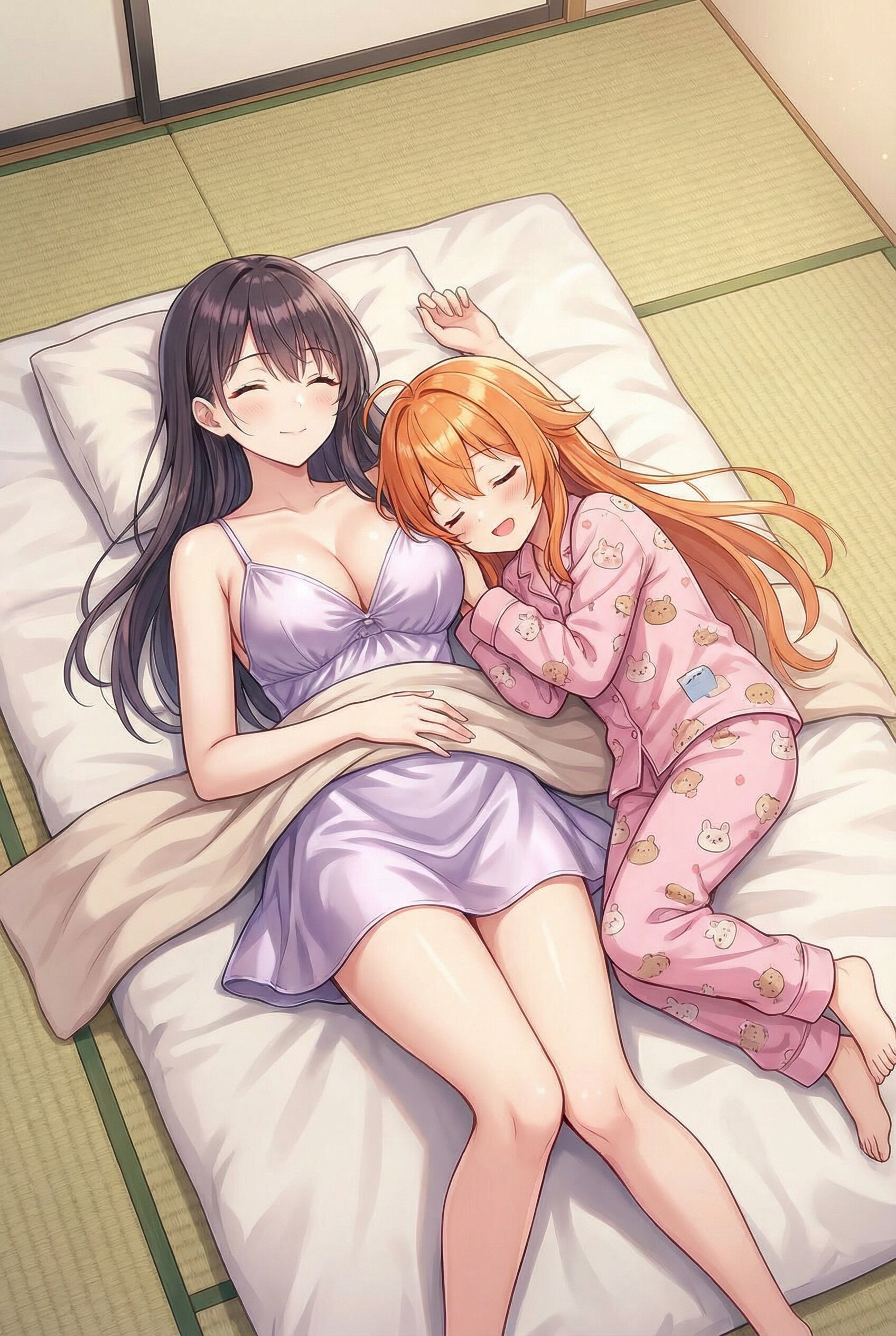 ユリママ＆ららちゃん　仲良くお休み