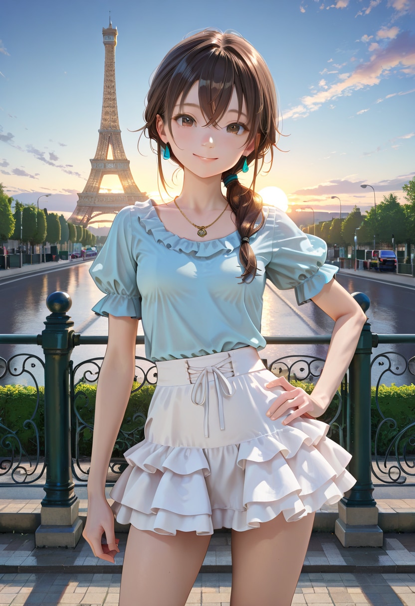 歩美 In Paris (1) | の人気AIイラスト・グラビア