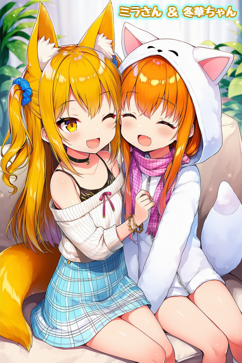 【ミラ様へのプレゼントです】✨🦊ミラさんがうちの子のお家に遊びにきてくれました🐰✨