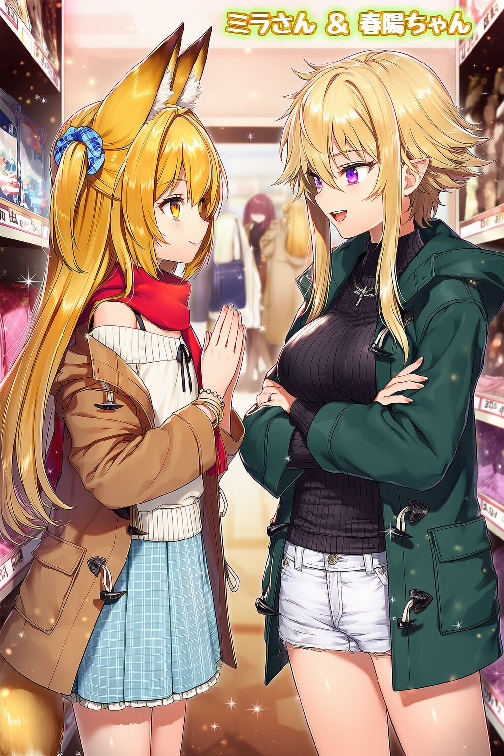 【ミラ様へのプレゼントです】✨🦊ミラさんがうちの子のお家に遊びにきてくれました🐰✨
