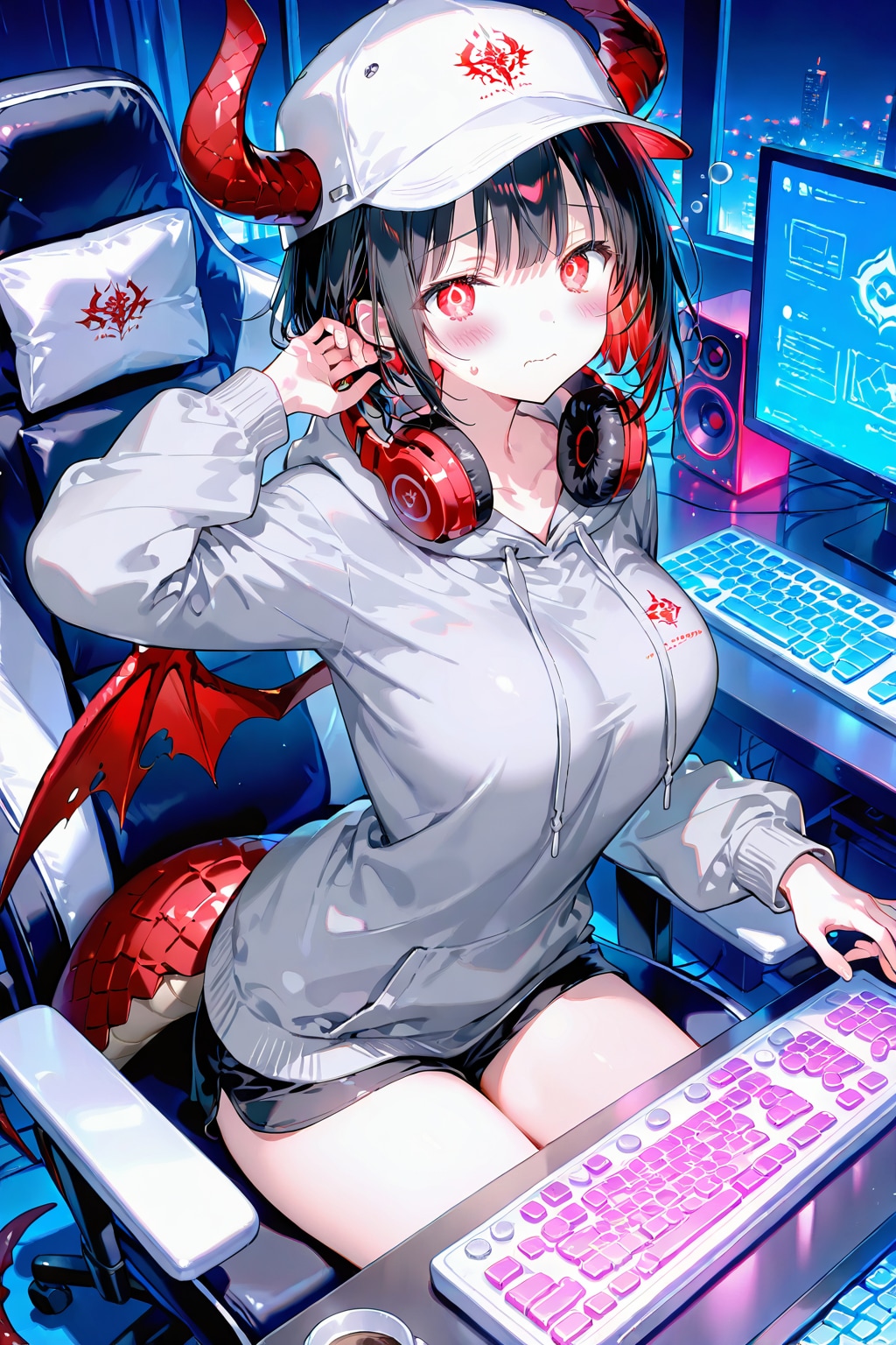 🌈SS付！【電脳竜ハッカー】「情感色彩視」メイ・コメット | の人気AIイラスト・グラビア