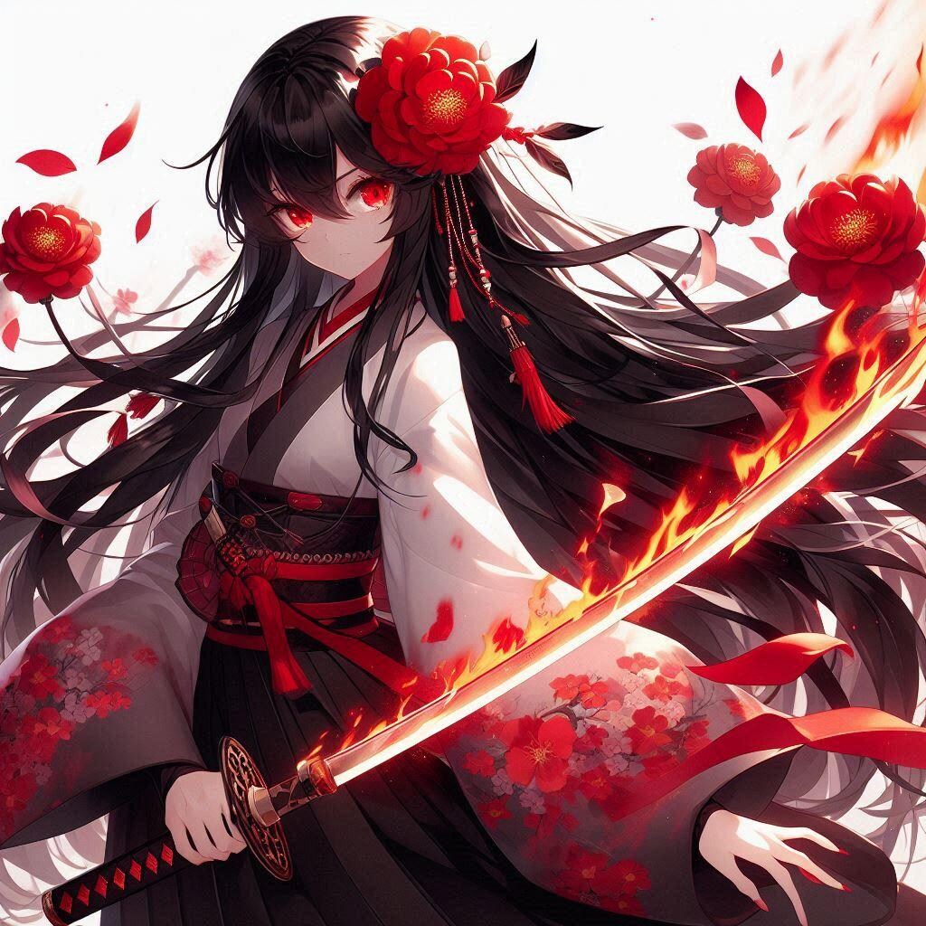 黒髪の女侍さん３４４