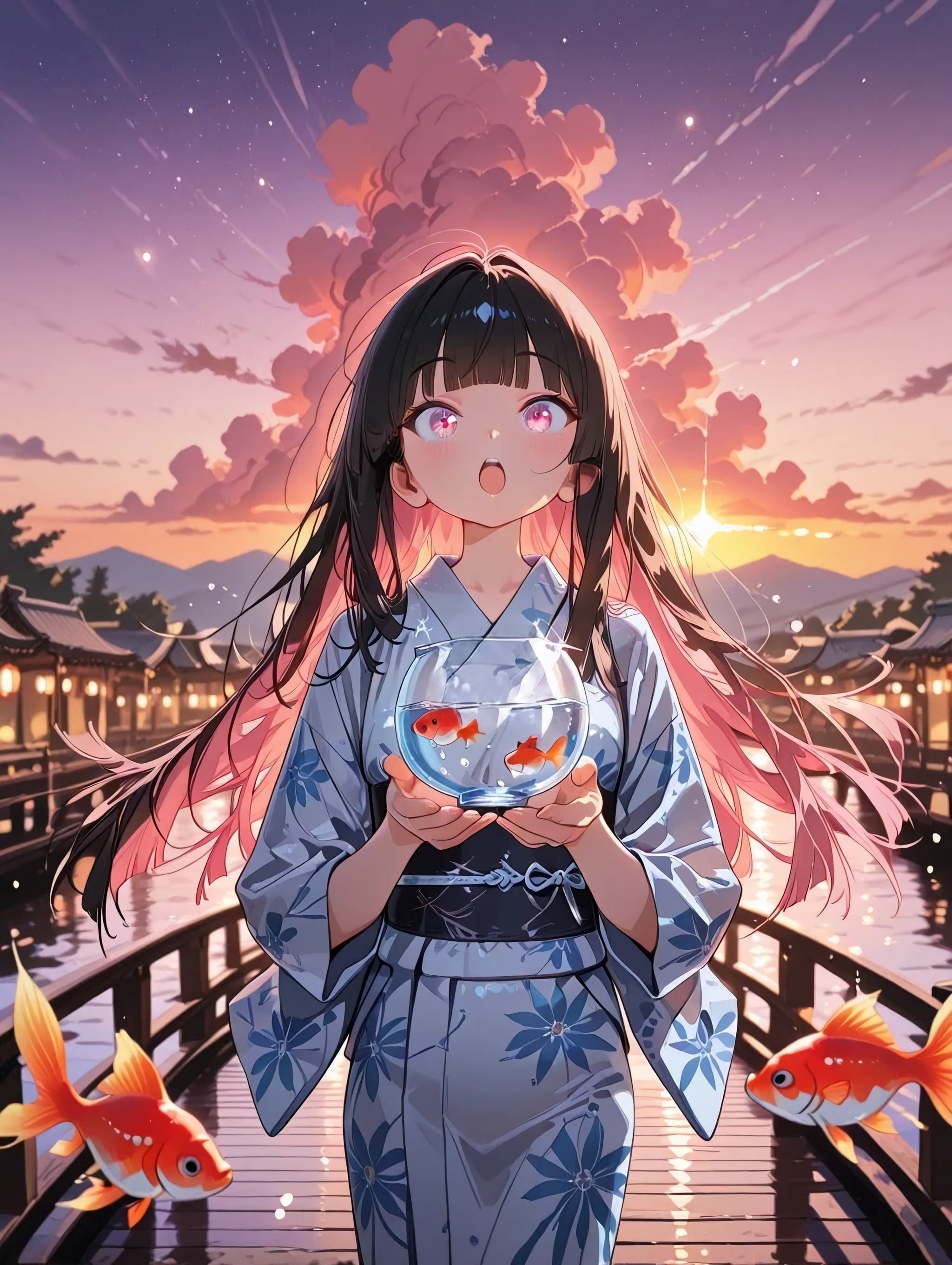 宙泳ぐ金魚