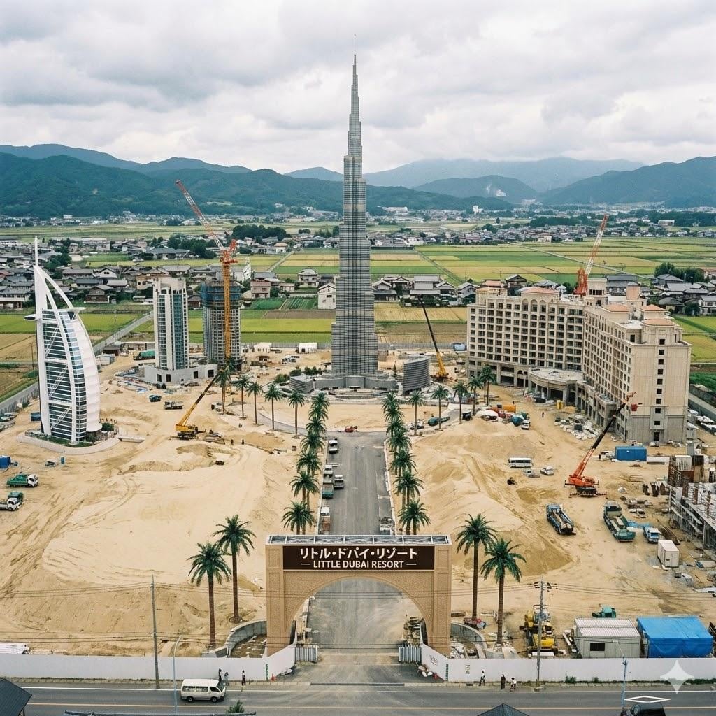 ドバイ風味の田舎町