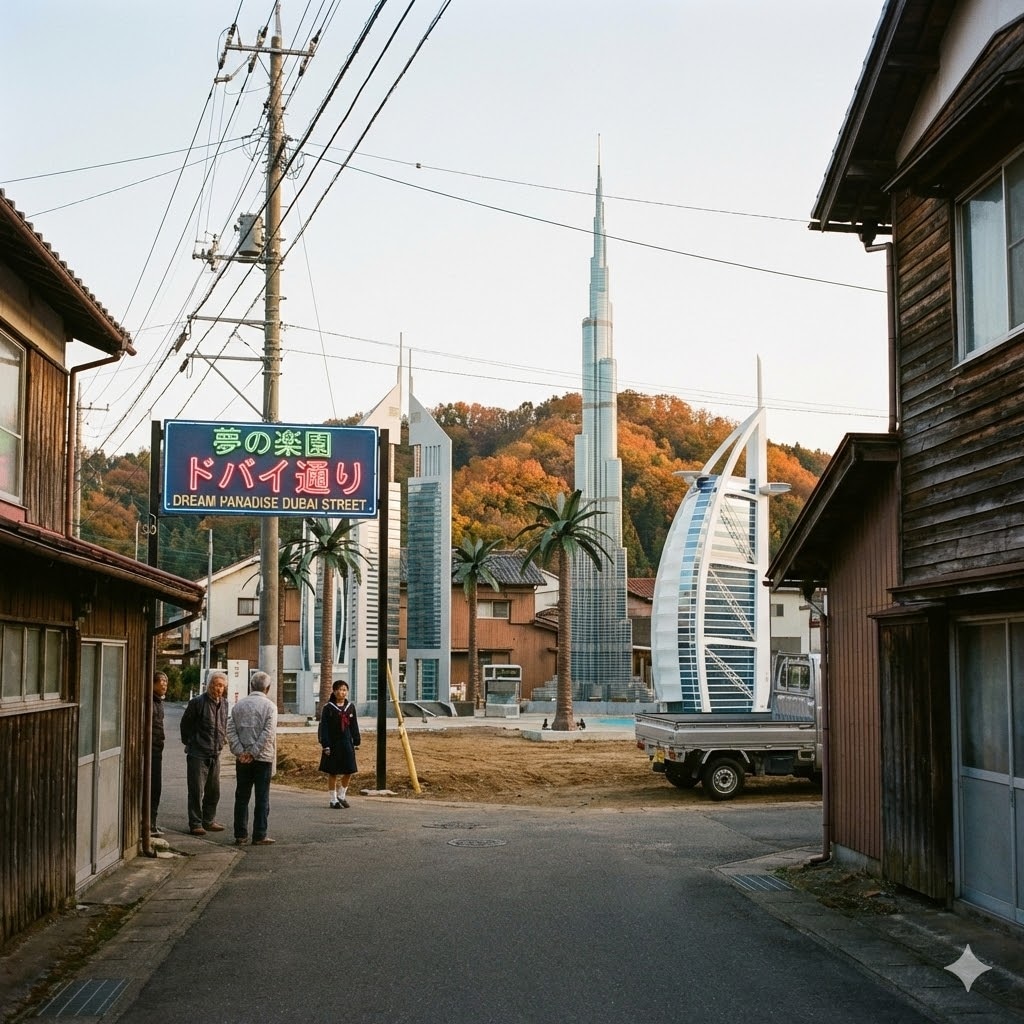 ドバイ風味の田舎町
