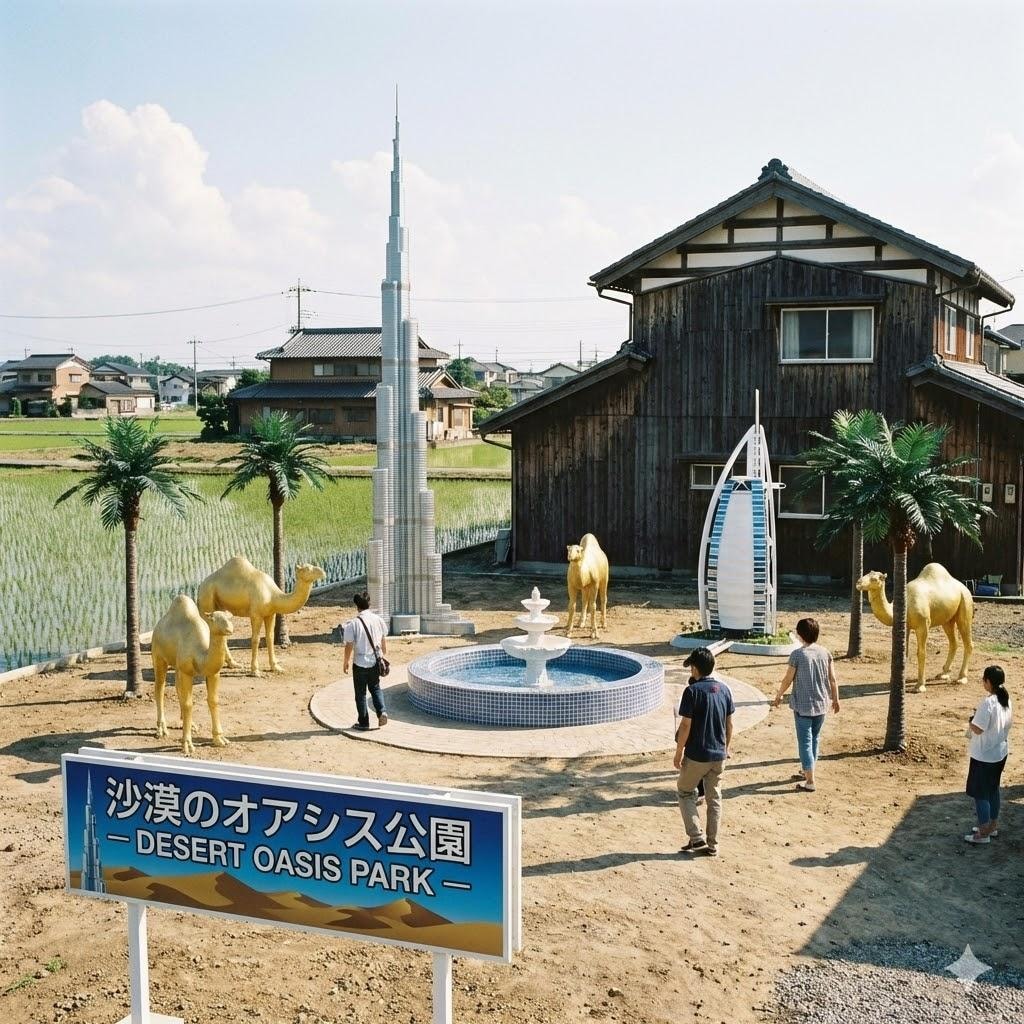 ドバイ風味の田舎町