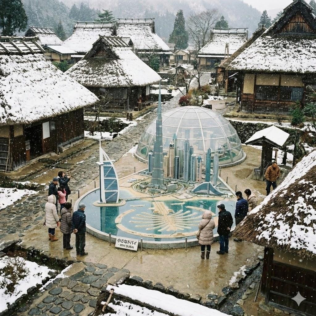 ドバイ風味の田舎町
