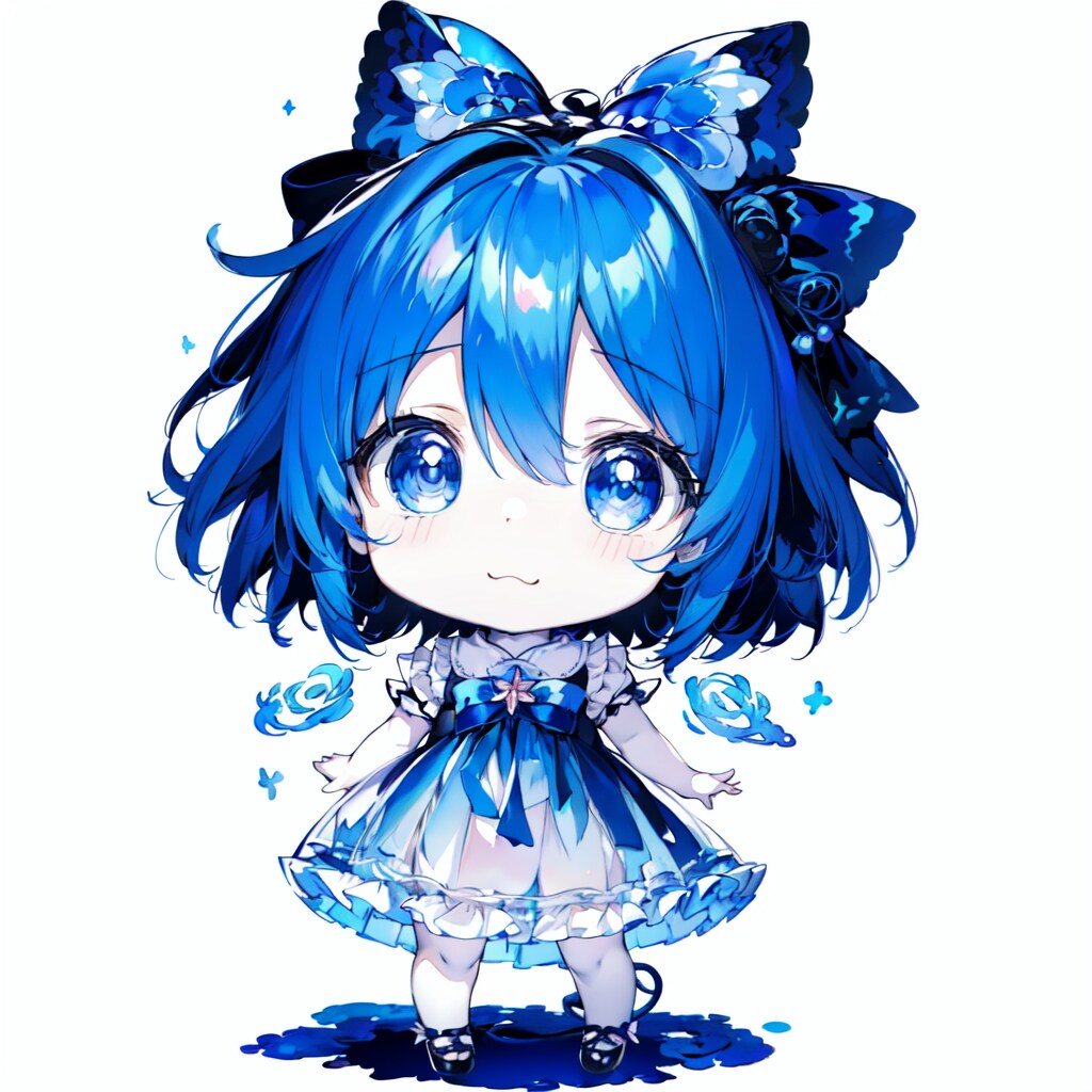 ちびチルノ：1/2：小--[7枚]