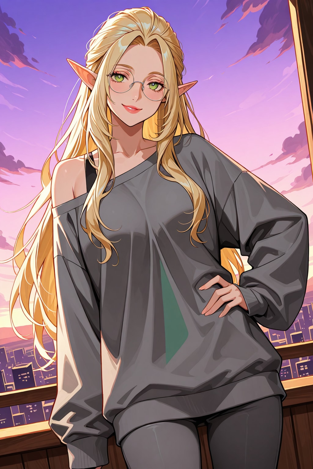 エルフさんの部屋着