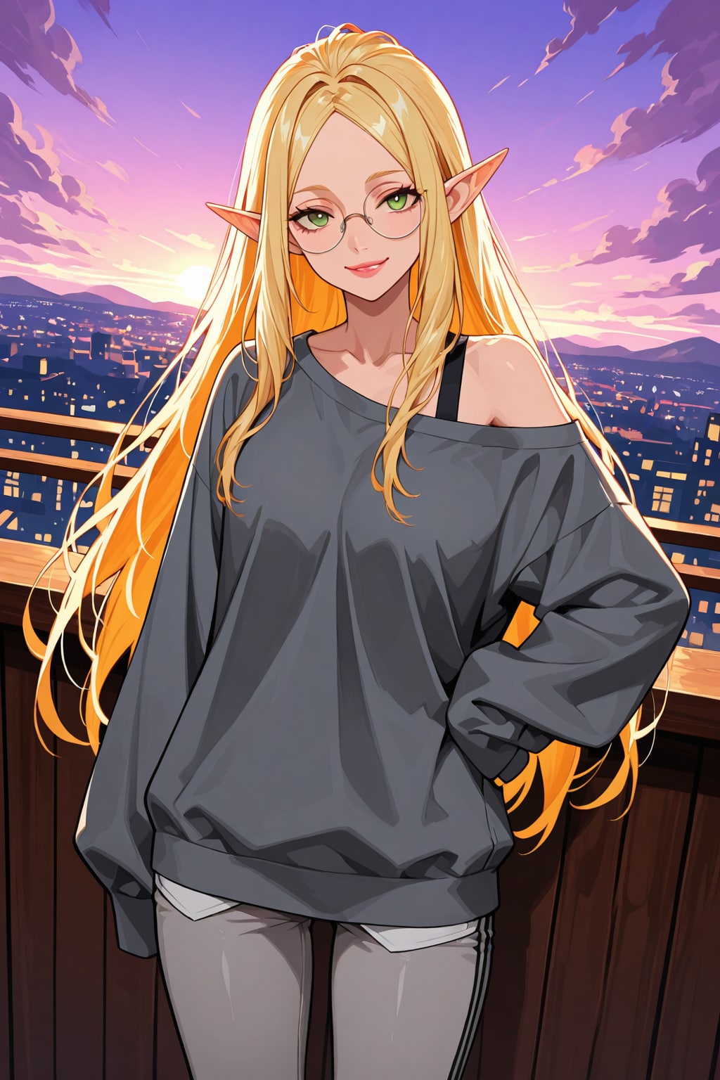 エルフさんの部屋着