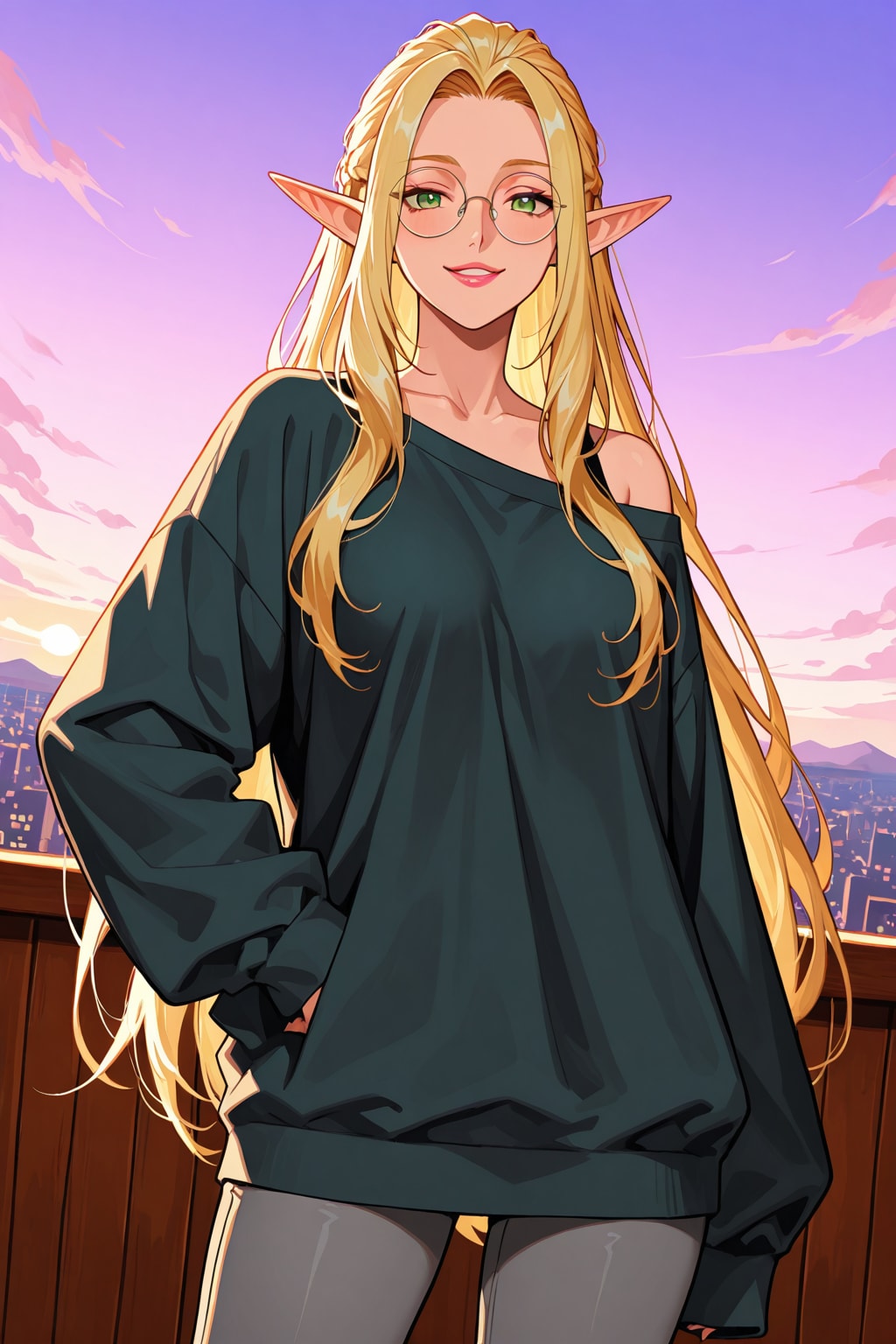 エルフさんの部屋着